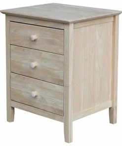 Whitewood Industries Nightstand With 3 Drawers