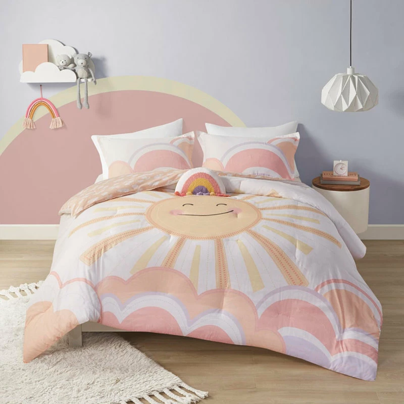 Olliix Urban Habitat Kids Cotton Queen Comforter Set In Yellow And Coral UHK10-0185 5 Olliix Urban Habitat Kids Cotton Queen Comforter Set In Yellow And Coral UHK10-0185 - Image 5