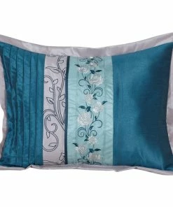 Nanshing America Juliana 7-Piece Comforter Set, Teal/Gray, Queen -Bare Sales Store 9b71affb0c6ee013 7859 w800 h800 b1 p0