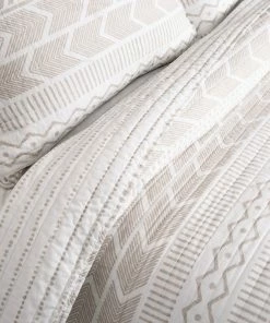 Lush Décor Hygge Geo 3-Piece Quilt Set, Taupe, King -Bare Sales Store 9b81750f0c3cbdea 8771 w800 h800 b0 p0