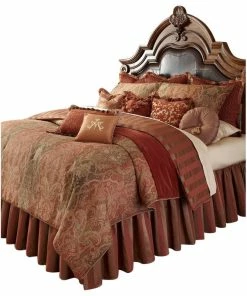 Michael Amini Woodside Park 12-Piece Queen Comforter Set, Spice