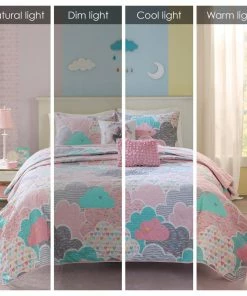 Olliix Kids Cotton Comforter/Duvet Cover/Coverlet Set, Pink, Full/Queen, Coverlet -Bare Sales Store 9c31bc720368a679 3118 w800 h800 b1 p0