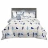 Lush Décor Rowley Birds Quilt Set, Navy, King