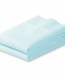Ienjoy Home Home Collection Microfiber 2-Piece Pillow Case Set, Aqua, Standard