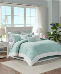 Olliix Harbor House Coastline Coastal Coral Seaside 6-Piece Comforter Set, Blue, King -Bare Sales Store 9f61b89d0310227c 7517 w800 h800 b0 p0