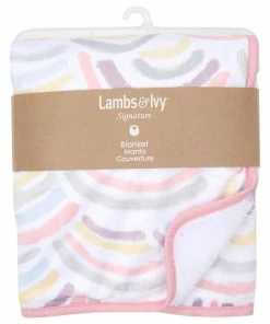 Lambs & Ivy Signature Rainbow Minky/Sherpa Soft Fleece Baby Blanket -Bare Sales Store 9fe100ee00f0b9a4 2658 w800 h800 b1 p0