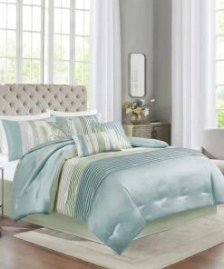 Olliix Madison Park Polyoni-Pieced And Pleated 7-Piece Comforter Set, Queen 16 Olliix Madison Park Polyoni-Pieced And Pleated 7-Piece Comforter Set, Queen -Bare Sales Store a0a1ad3903e359d5 4391 w800 h800 b0 p0