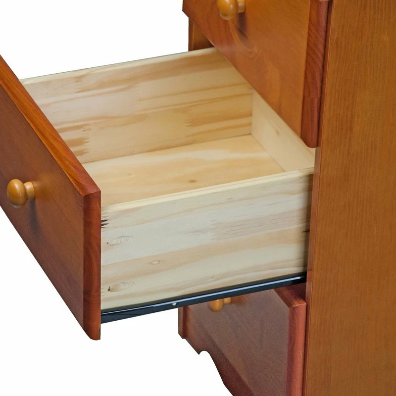Palace Imports 100% Solid Wood 3-Drawer Night Stand, Honey Pine 3 Palace Imports 100% Solid Wood 3-Drawer Night Stand, Honey Pine - Image 3