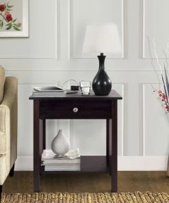 Casual Home Vanderbilt Nightstand With USB Port, Espresso -Bare Sales Store a1214acd0c17b5ea 5662 w800 h800 b0 p0