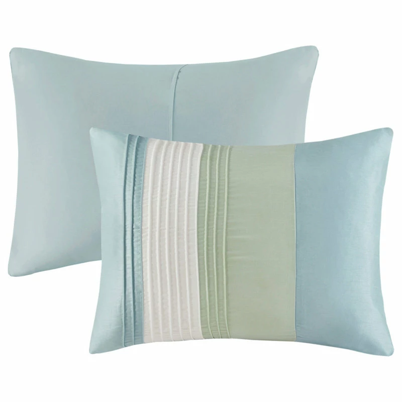 Olliix Madison Park Polyoni-Pieced And Pleated 7-Piece Comforter Set, Queen 5 Olliix Madison Park Polyoni-Pieced And Pleated 7-Piece Comforter Set, Queen - Image 5