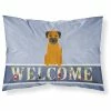 The-store Border Terrier Welcome Fabric Standard Pillowcase