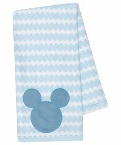 Lambs & Ivy Disney Baby MICKEY MOUSE Blue/White Fleece Appliqued Baby Blanket -Bare Sales Store a2119cde0e263363 0732 w800 h800 b1 p0