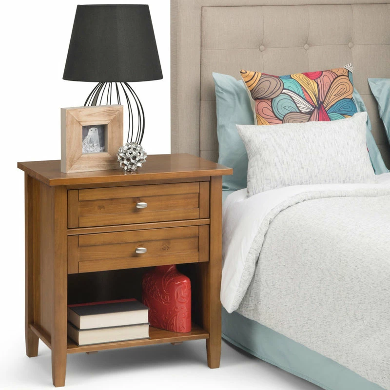 Simpli Home Ltd. Warm Shaker Bedside Table 2 Simpli Home Ltd. Warm Shaker Bedside Table - Image 2