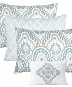 BNF Home Tivoli IKAT 6-Piece Quilted Daybed Set, Teal -Bare Sales Store a4817a1603251d5d 7541 w800 h800 b1 p0