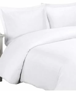 Royal Tradition 100% Bamboo Viscose Soft Duvet Cover Set, White, Full/Queen