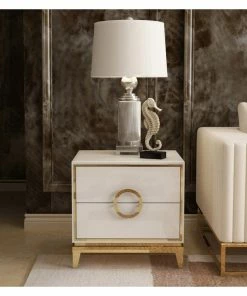 HOMARY Bedroom Nightstand With 2 Drawers, Wood/Stainless Steel, White 15 HOMARY Bedroom Nightstand With 2 Drawers, Wood/Stainless Steel, White -Bare Sales Store a691b3d20ef1c597 5178 w800 h800 b0 p0