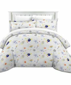 Lullaby Bedding Space Printed Duvet Set, Space Collection, Twin