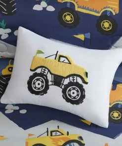 Olliix Nash Monster Truck Comforter Set Blue, Twin -Bare Sales Store a7612ff80188717a 7547 w800 h800 b0 p0