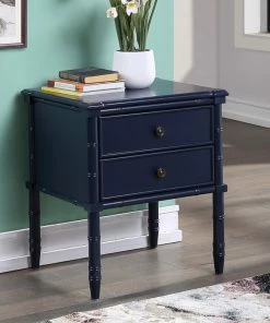 Comfort Pointe Ellison 2-Drawer Nightstand, Midnight Blue -Bare Sales Store a81125480d9ca0cf 7643 w800 h800 b0 p0