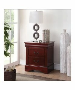 Acme Furniture Louis Philippe Nightstand, Cherry -Bare Sales Store a8e17f120a73c222 0523 w800 h800 b0 p0