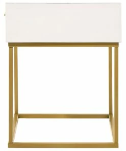LuXeo USA Catalina 1 Drawer Night Stand, White -Bare Sales Store a911a02e0df01140 1126 w800 h800 b1 p0