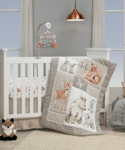 Lambs & Ivy Painted Forest Fox Coral Fleece Baby Blanket - Gray -Bare Sales Store a92190280f73efd0 3263 w800 h800 b0 p0