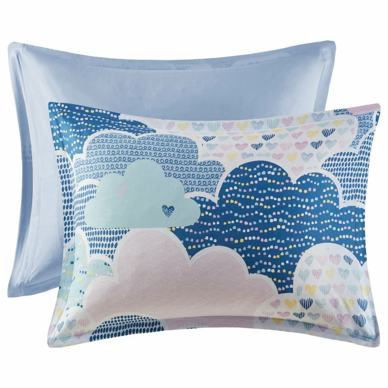 Olliix Kids Cotton Comforter/Duvet Cover/Coverlet Set, Blue, Twin, Duvet Cover 6 Olliix Kids Cotton Comforter/Duvet Cover/Coverlet Set, Blue, Twin, Duvet Cover - Image 6