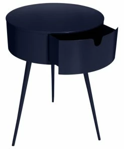 Meridian Furniture Bali Metal Side Table/Nightstand, Navy -Bare Sales Store ab119402027414ab 5031 w800 h800 b1 p0