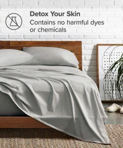 Bare Home Full XL 1800 Microfiber Sheet Set, Light Gray -Bare Sales Store ac0155dd024db2df 9501 w800 h800 b0 p0