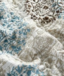 BNF Home Serenta Marina Medallion Quilted 6 Piece Bed Spread Set, Dark Gray / Granite, Ki -Bare Sales Store ac6155a80216dc93 5951 w800 h800 b0 p0