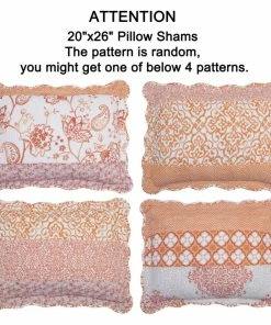 BNF Home Coral Chevron 9-Piece Bed Spread Set, Coral, King, 122"x106" -Bare Sales Store ae7137a70307171b 1144 w800 h800 b1 p0