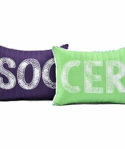 Lush Décor Girls Soccer Kick Quilt Set, Purple, Full/Queen, 5 Piece -Bare Sales Store aed1949c0f60cb50 9597 w800 h800 b1 p0