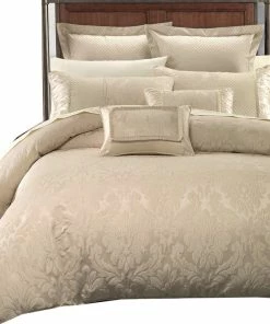 Royal Hotel Sara Jaquard Cotton Blend 7-Piece Duvet Cover Set, King/Cal King