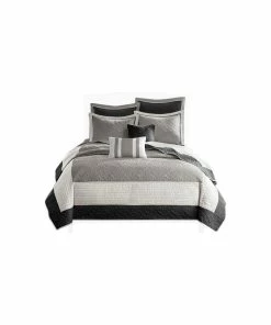 Olliix Madison Park Pieced 7-Piece Coverlet Set, King/California King