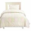 Cozy Line Home Fashions Pink Fairy 100%Cotton Twin-Size Quilt Set