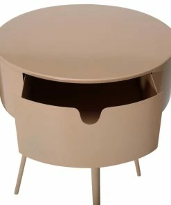 Meridian Furniture Bali Metal Side Table/Nightstand, Pink -Bare Sales Store b391556f02741735 5579 w800 h800 b1 p0