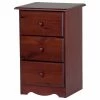 Palace Imports 100% Solid Wood 3-Drawer Night Stand, Mahogany