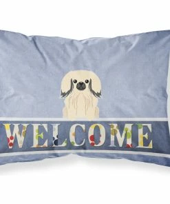 The-store Pekingnese Cream Welcome Fabric Standard Pillowcase