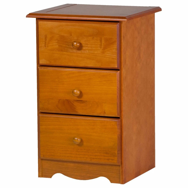 Palace Imports 100% Solid Wood 3-Drawer Night Stand, Honey Pine 1 Palace Imports 100% Solid Wood 3-Drawer Night Stand, Honey Pine