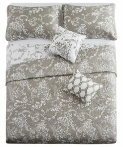 Home Soft Things LA Boheme 5 Piece Printed Bed Spread Set, Taupe, King 10 Home Soft Things LA Boheme 5 Piece Printed Bed Spread Set, Taupe, King -Bare Sales Store b4d1523f0216e269 6368 w800 h800 b1 p0