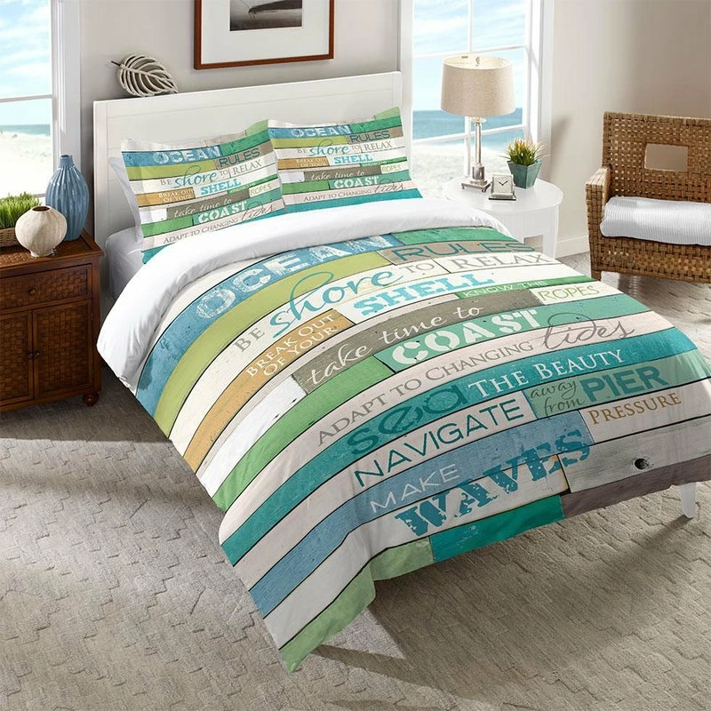 Laural Home Ocean Rules Standard Pillow Sham 2 Laural Home Ocean Rules Standard Pillow Sham - Image 2