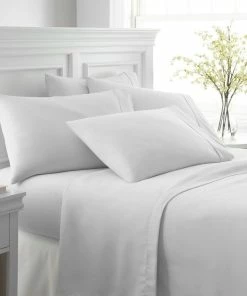 Ienjoy Home Home Collection Ultra-Soft Luxury 6 Piece Bed Sheet Set, King, White -Bare Sales Store b8e12eef098e304a 9730 w800 h800 b0 p0