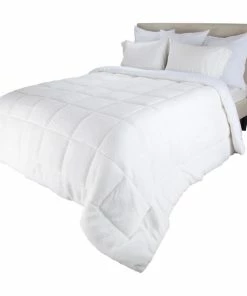 Bluestone Oversized Reversible Down Alt Comforter With Sherpa, King