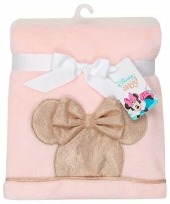Lambs & Ivy Disney Baby Pink/Rose Gold MINNIE MOUSE Appliqued Baby Blanket -Bare Sales Store bad115790e263359 5925 w800 h800 b1 p0