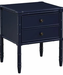 Comfort Pointe Ellison 2-Drawer Nightstand, Midnight Blue