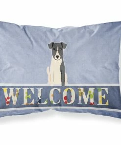 The-store Smooth Fox Terrier Welcome Fabric Standard Pillowcase