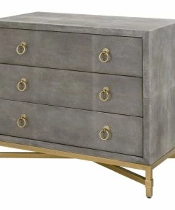 Essentials For Living Strand Shagreen 3-Drawer Nightstand -Bare Sales Store bd51c71c03a366e3 5548 w800 h800 b1 p0