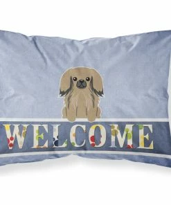 The-store Pekingnese Tan Welcome Fabric Standard Pillowcase
