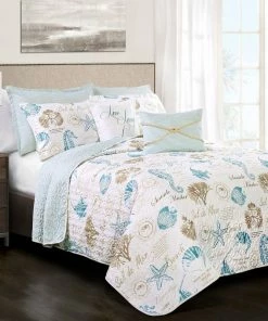 Lush Décor Harbor Life Quilt 7 Piece Set, Blue, King 11 Lush Décor Harbor Life Quilt 7 Piece Set, Blue, King -Bare Sales Store be61fb0e0a3bd990 3319 w800 h800 b0 p0