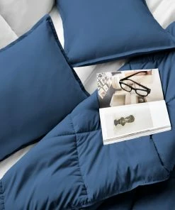 Bare Home Down Alternative Comforter Set, Dark Blue, Queen -Bare Sales Store beb1aad7023cb48e 7159 w800 h800 b0 p0